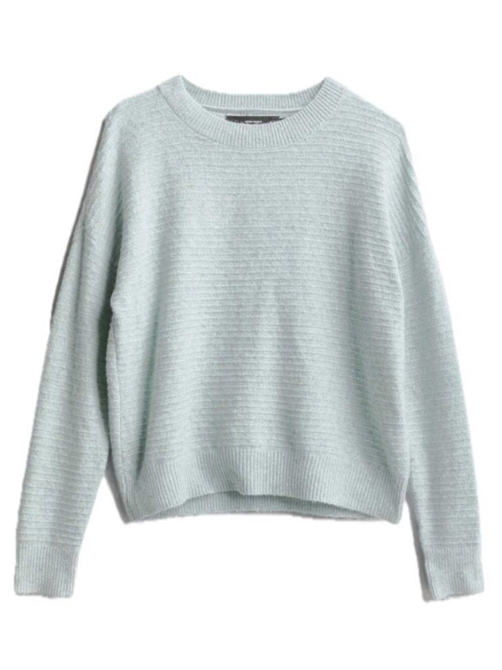 Vero Moda Sadella Textured Crewneck Sweater | Light Blue | XL